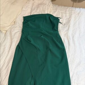 Abercrombie & Fitch Strapless Teal Dress